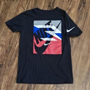 10-12yrs Kids Nike 3brand Nike Black Graphic T-Shirt Ciera Russel Wilson #81917